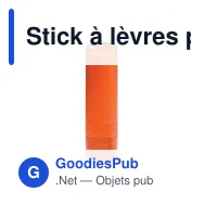 Stick à lèvres personnalisable en ABS finition givrée avec logo - Classic - Miniature 5