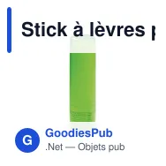 Stick à lèvres personnalisable en ABS finition givrée avec logo - Classic - Miniature 6