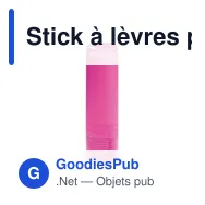 Stick à lèvres personnalisable en ABS finition givrée avec logo - Classic - Miniature 7