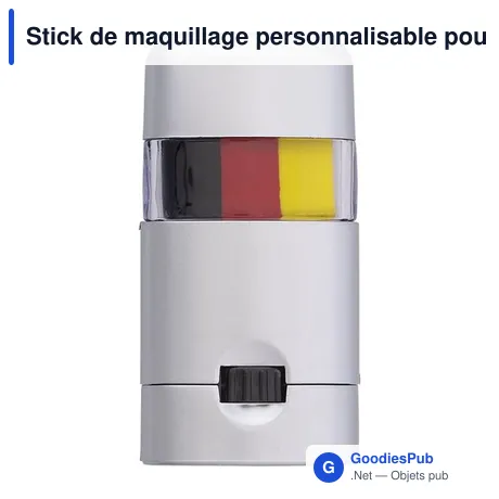 Stick de maquillage personnalisable pour supporter - Colornationavec logo