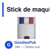 Stick de maquillage personnalisable pour supporter - Colornationavec logo - Miniature 11