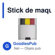 Stick de maquillage personnalisable pour supporter - Colornationavec logo - Miniature 4