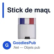 Stick de maquillage personnalisable pour supporter - Colornationavec logo - Miniature 5