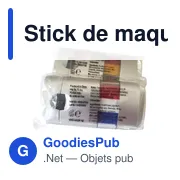 Stick de maquillage personnalisable pour supporter - Colornationavec logo - Miniature 7