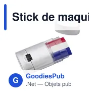 Stick de maquillage personnalisable pour supporter - Colornationavec logo - Miniature 10