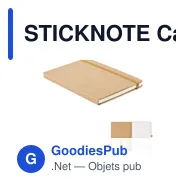 STICKNOTE Carnet A5 en papier recyclé - Miniature 1