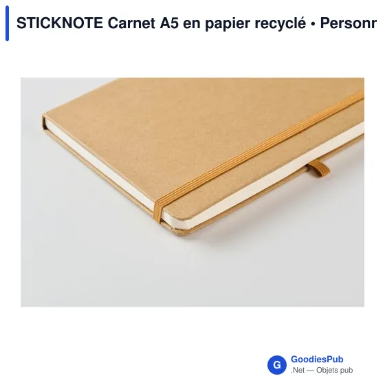 STICKNOTE Carnet A5 en papier recyclé - Image 5