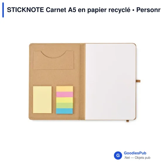STICKNOTE Carnet A5 en papier recyclé - Image 6