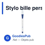Stylo bille personnalisable en plastique recyclé avec logo - Stilolinea Baron 03 - Miniature 3