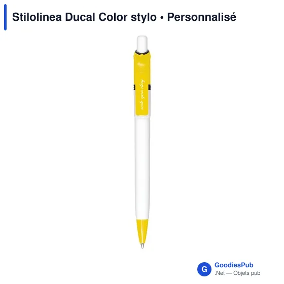 Stylo bille personnalisable Stilolinea Ducal Color avec logo - Image 1