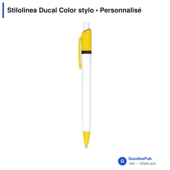 Stylo bille personnalisable Stilolinea Ducal Color avec logo - Image 2