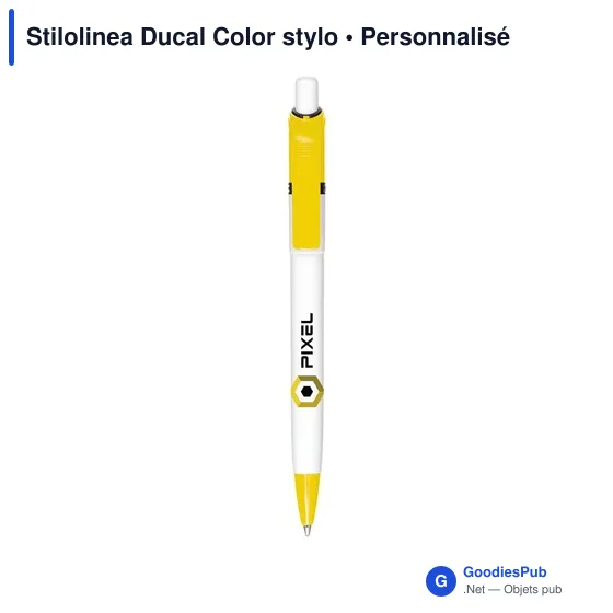 Stylo bille personnalisable Stilolinea Ducal Color avec logo - Image 3