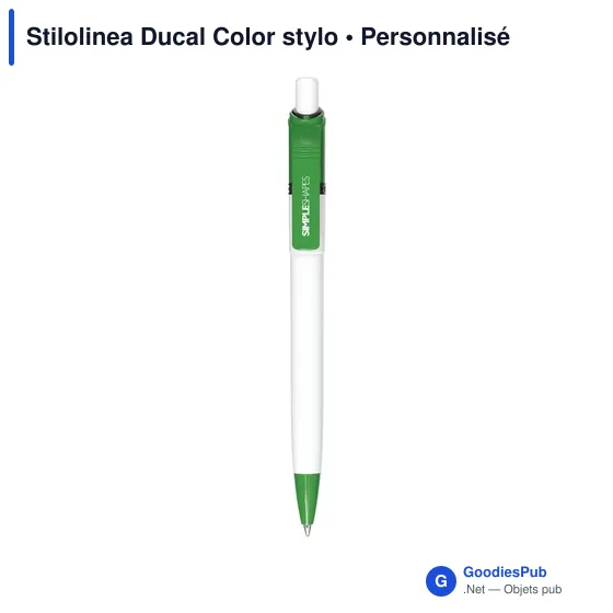 Stylo bille personnalisable Stilolinea Ducal Color avec logo - Image 4
