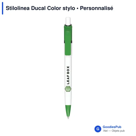 Stylo bille personnalisable Stilolinea Ducal Color avec logo - Image 6