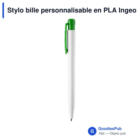 Stylo bille personnalisable en PLA Ingeo avec logo - Stilolinea