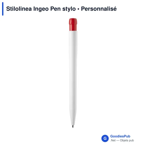 Stylo bille personnalisable en PLA Ingeo avec logo - Stilolinea - Image 11