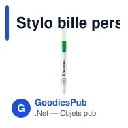Stylo bille personnalisable en PLA Ingeo avec logo - Stilolinea - Miniature 3