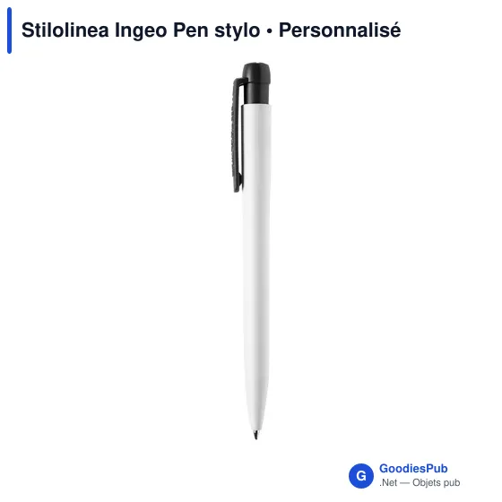 Stylo bille personnalisable en PLA Ingeo avec logo - Stilolinea - Image 4