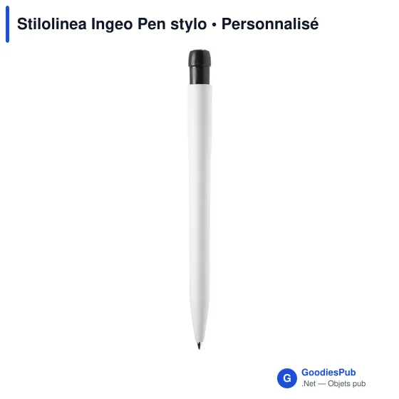 Stylo bille personnalisable en PLA Ingeo avec logo - Stilolinea - Image 5