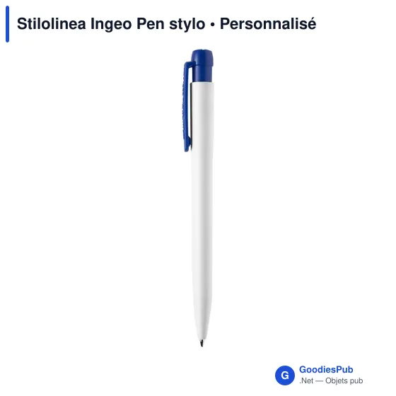 Stylo bille personnalisable en PLA Ingeo avec logo - Stilolinea - Image 7