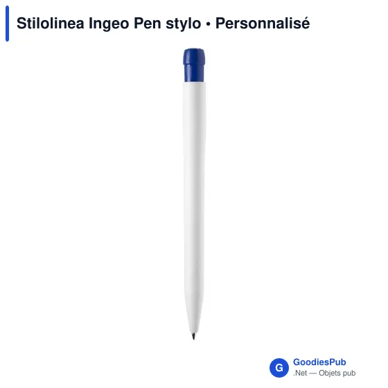 Stylo bille personnalisable en PLA Ingeo avec logo - Stilolinea - Image 8