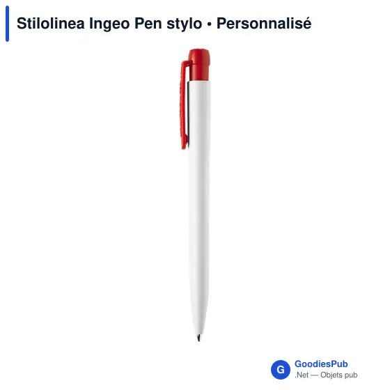 Stylo bille personnalisable en PLA Ingeo avec logo - Stilolinea - Image 10