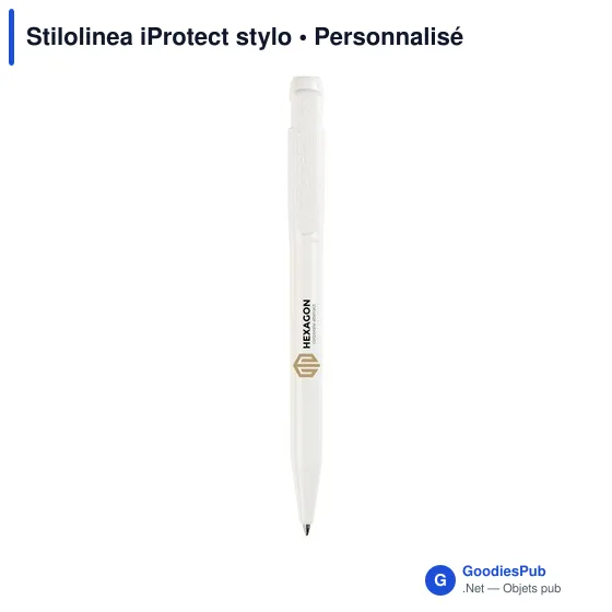 Stylo à bille personnalisable Stilolinea iProtect avec logo - Image 1