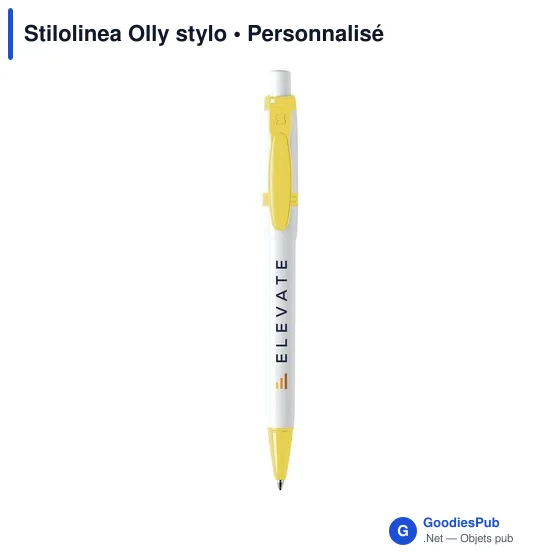 Stylo bille personnalisable Stilolinea Olly avec logo - Image 6