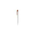 Variante orange - Stylo bille personnalisable en ABS recyclé avec logo - Stilolinea Pier Mix