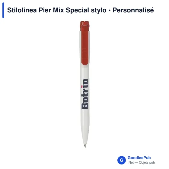 Stylo bille personnalisable Stilolinea Pier Mix Special avec logo - Image 2