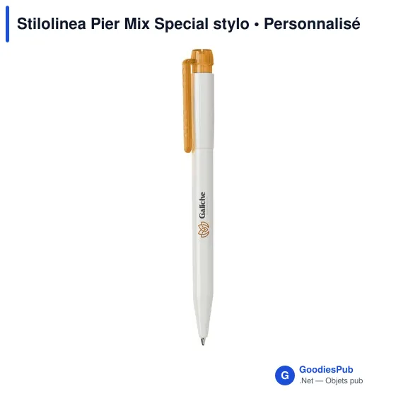 Stylo bille personnalisable Stilolinea Pier Mix Special avec logo - Image 3
