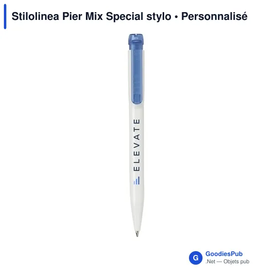 Stylo bille personnalisable Stilolinea Pier Mix Special avec logo - Image 6