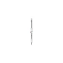 Variante blanc - Stylo à bille personnalisable en plastique recyclé avec logo - Stilolinea Raja Chrome