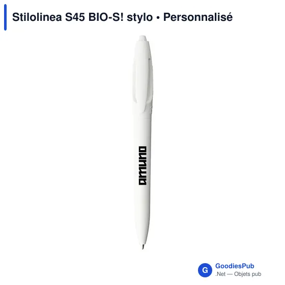 Stylo bille personnalisable Stilolinea S45 BIO-S! avec logo - Image 1