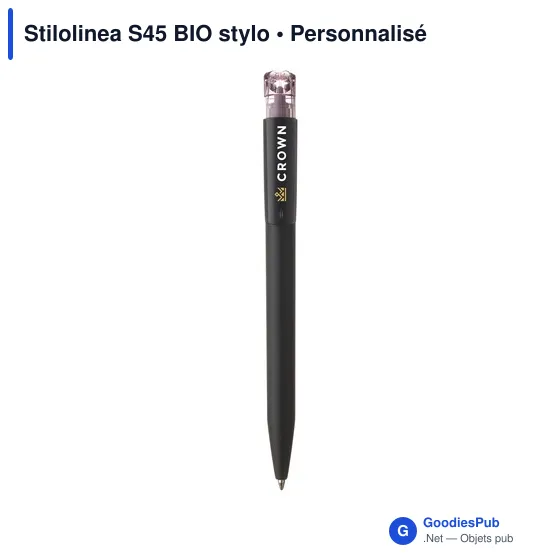 Stylo bille personnalisable Stilolinea S45 BIO avec logo - Image 1