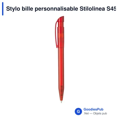 Stylo bille personnalisable Stilolinea S45 Clear avec logo