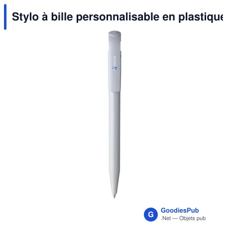 Stylo à bille personnalisable en plastique recyclé - Stilolinea S45avec logo