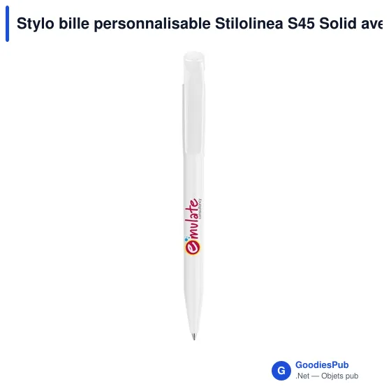 Stylo bille personnalisable Stilolinea S45 Solid avec logo - Image 12