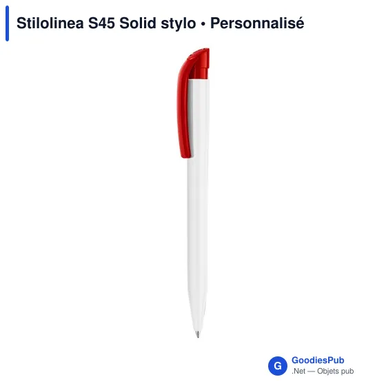 Stylo bille personnalisable Stilolinea S45 Solid avec logo - Image 3