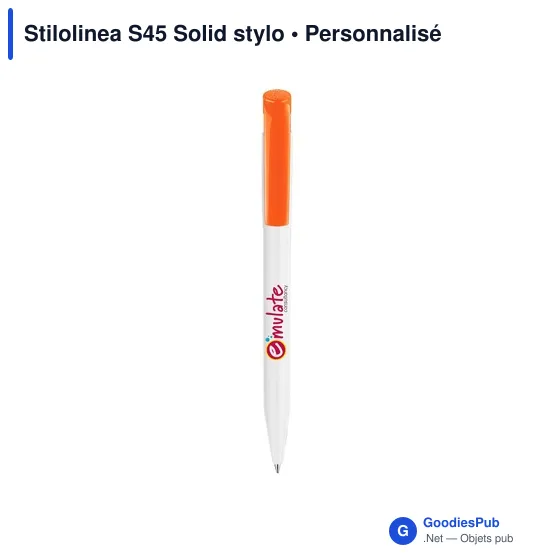 Stylo bille personnalisable Stilolinea S45 Solid avec logo - Image 8