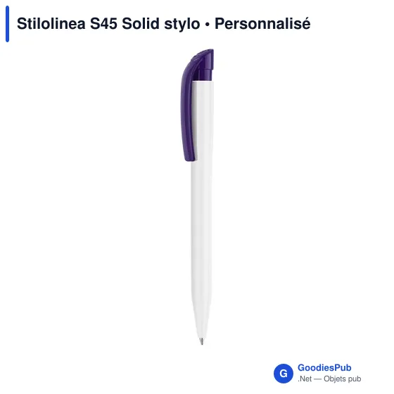 Stylo bille personnalisable Stilolinea S45 Solid avec logo - Image 9