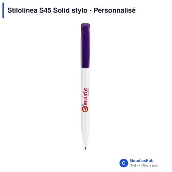 Stylo bille personnalisable Stilolinea S45 Solid avec logo - Image 10