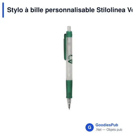 Stylo à bille personnalisable Stilolinea Vegetal Clear avec logo