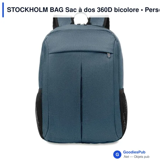 STOCKHOLM BAG Sac à dos 360D bicolore - Image 1
