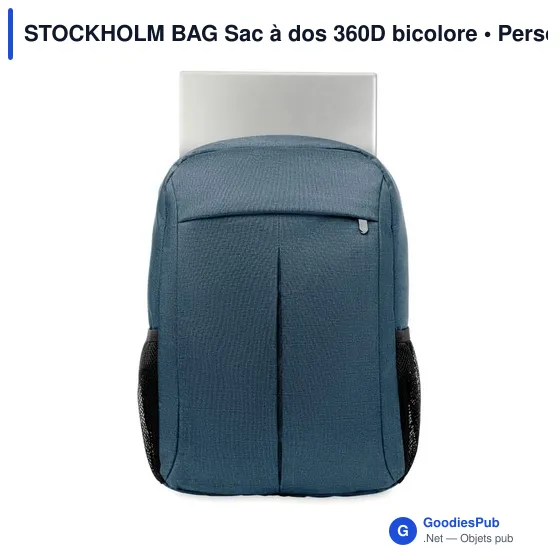 STOCKHOLM BAG Sac à dos 360D bicolore - Image 4