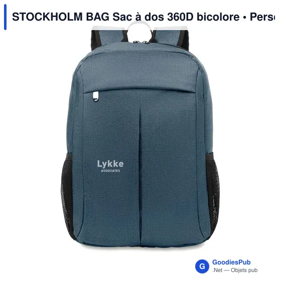 STOCKHOLM BAG Sac à dos 360D bicolore - Image 6