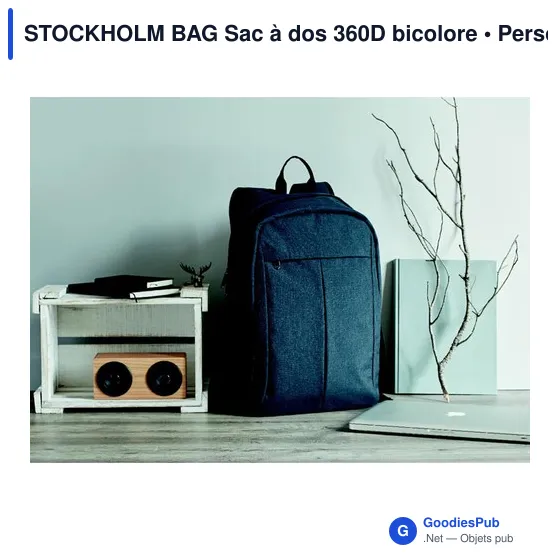 STOCKHOLM BAG Sac à dos 360D bicolore - Image 7
