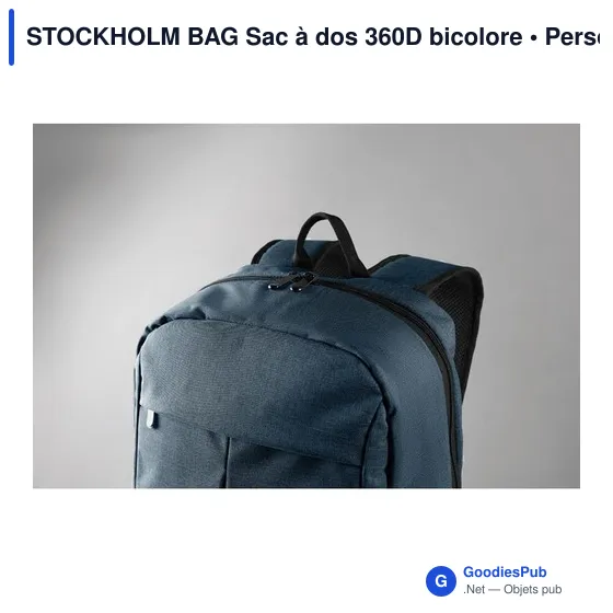 STOCKHOLM BAG Sac à dos 360D bicolore - Image 8
