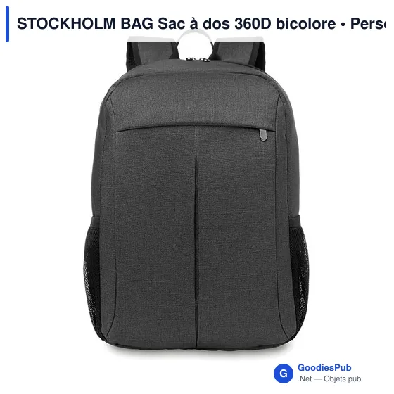STOCKHOLM BAG Sac à dos 360D bicolore - Image 10