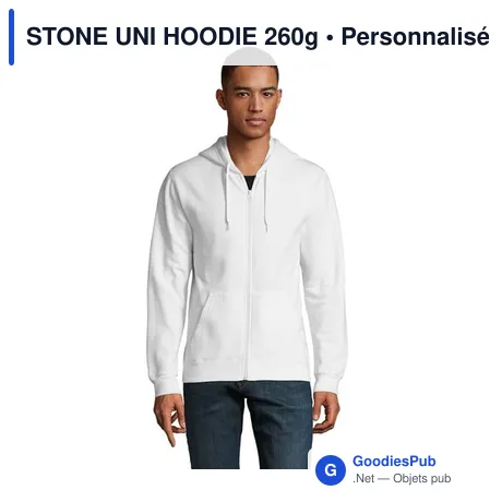STONE UNI HOODIE 260g